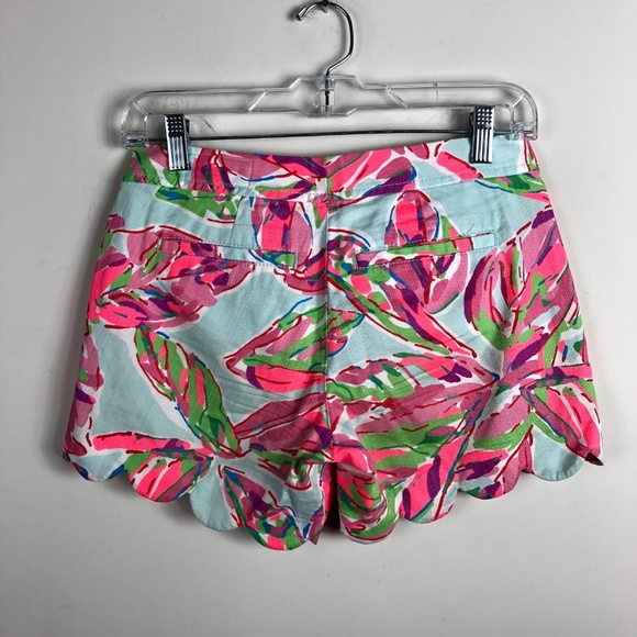 Lilly Pulitzer Butercup Shorts Scallop Hem Pink - Picture 2 of 5